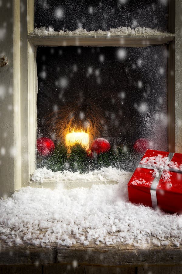 Christmas decoration on a window 3