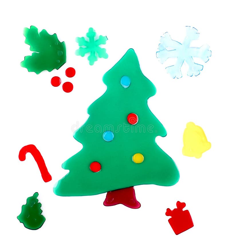 Christmas Decorations Adhesive Gel Stock Photo Image of holiday, xmas