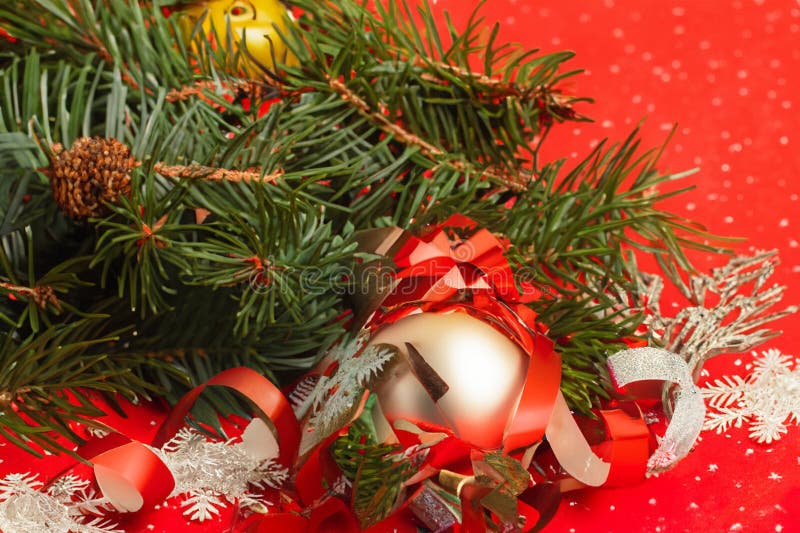 Christmas Decorations. Christmas 2023. Big Set of Christmas Fir Garlands with Berries and Red