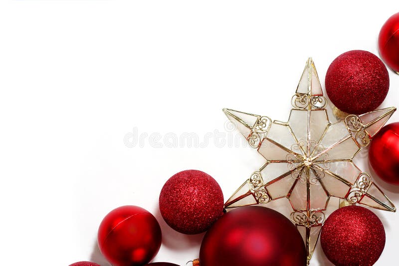 Christmas Decorations Border for Greeting Card