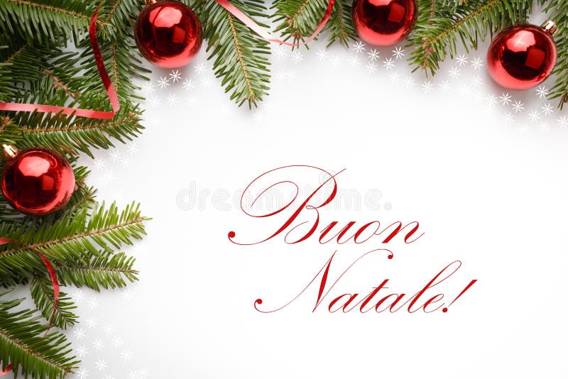 Buon Natale Ornament.Christmas Decorations With The Greeting Buon Natale In Italian Stock Photo Image Of Italian Festive 81519252