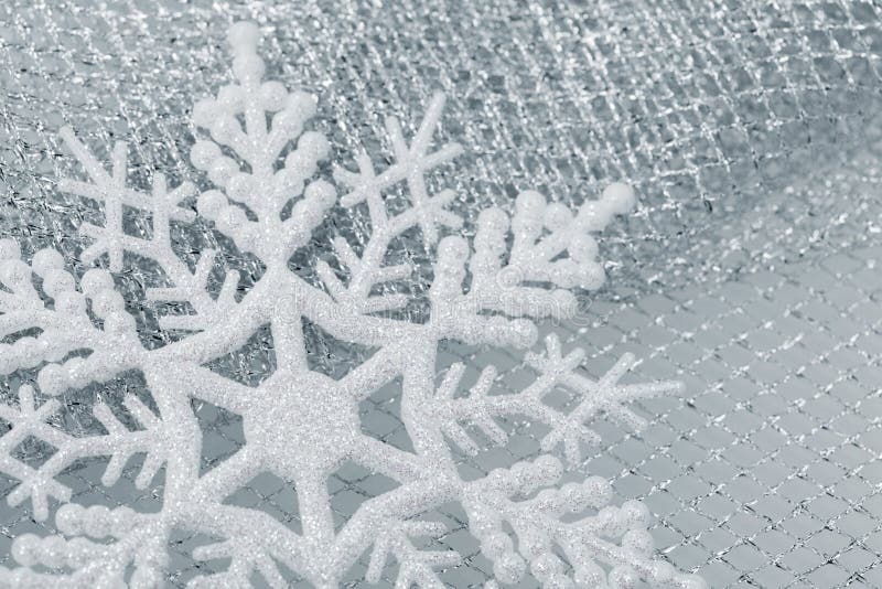 Christmas decorations - snowflake stock image