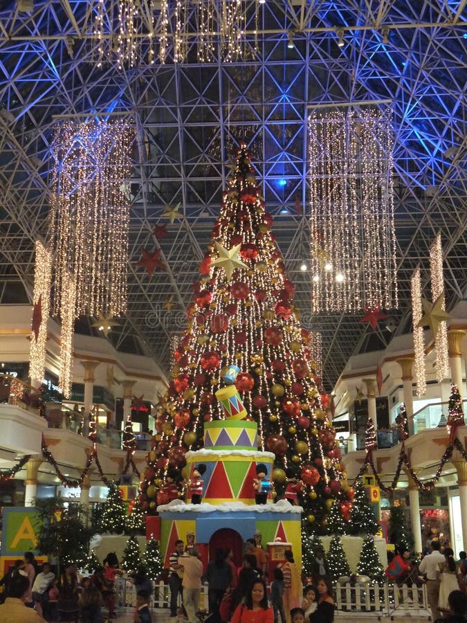 Christmas Decorations at Wafi Mall in Dubai Editorial Image Image of