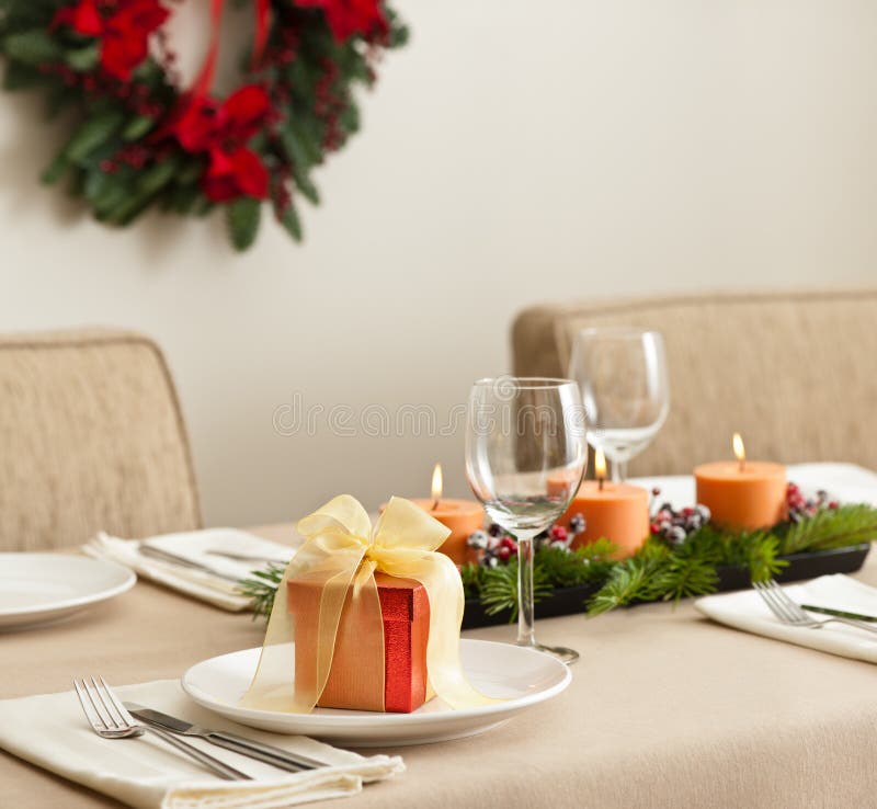 Hispanic Family Having Christmas Dinner Stock Image - Image of indoors ...