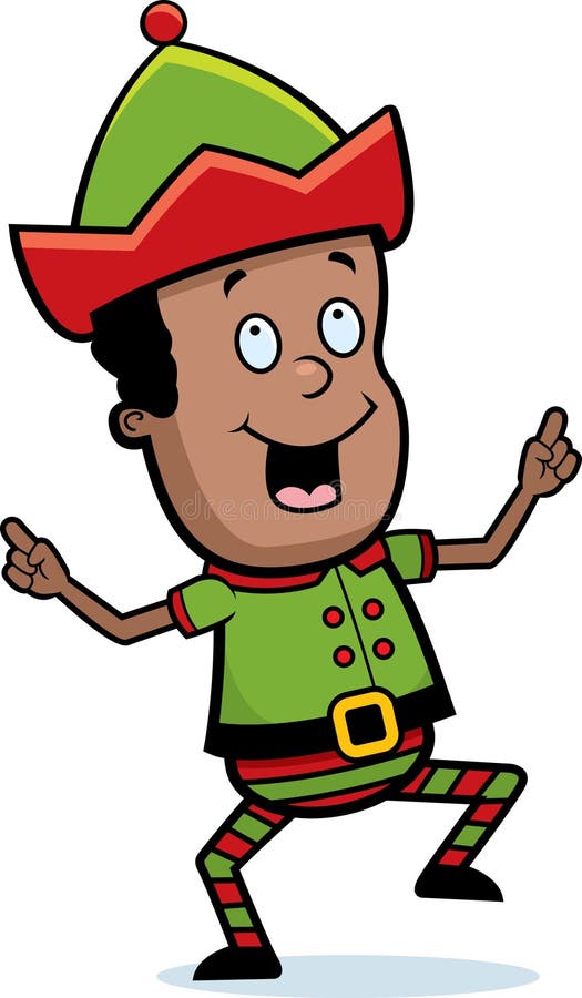 Christmas Elf Dancing stock illustration Christmas Elf Dancing stock illustration