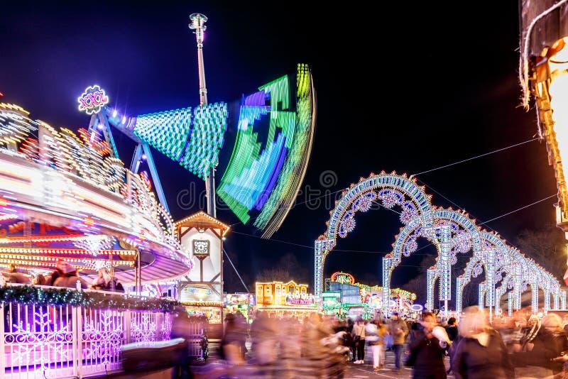 Christmas Fair in Hyde Park in 2016 Editorial Photography Image of