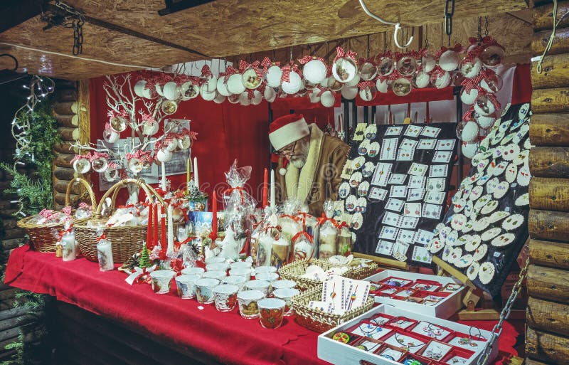 Christmas fair stand, Brasov, Romania