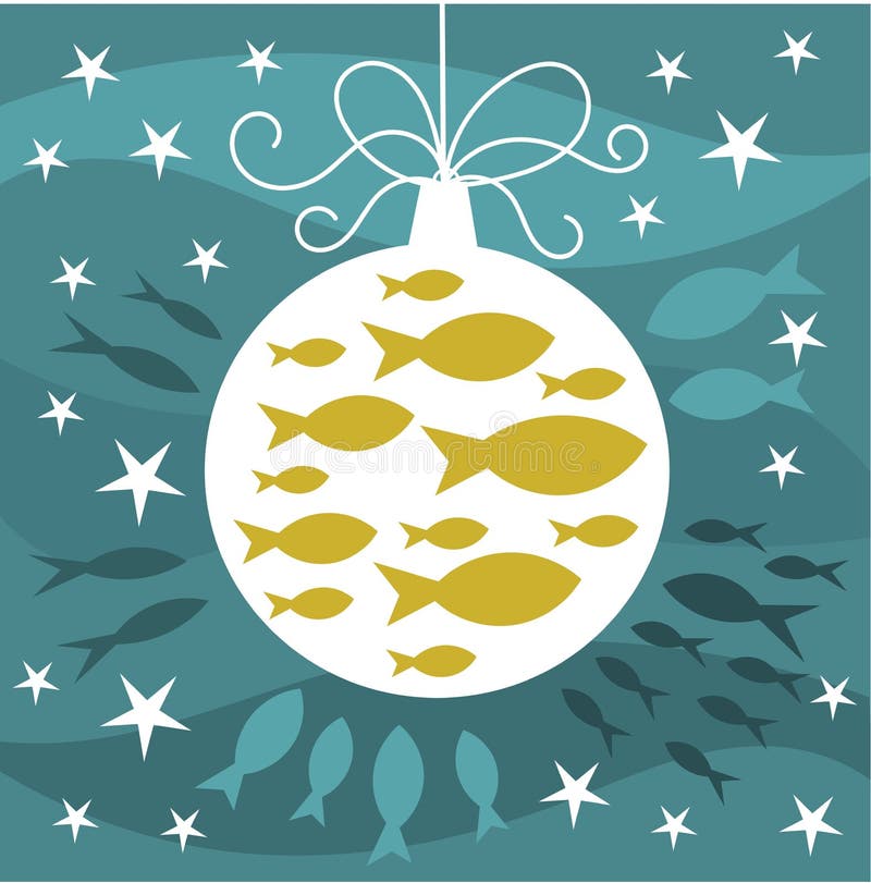 Christmas fish card