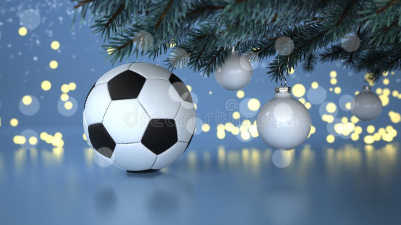 HD wallpaper soccer ball Christmas bauble football snow christmas  ornaments  Wallpaper Flare