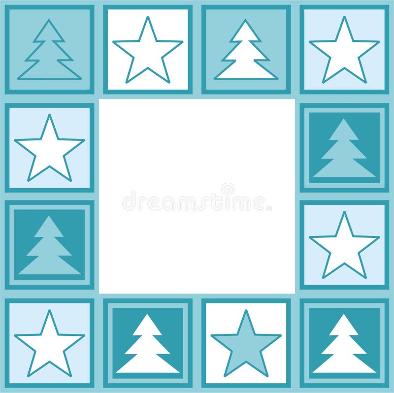 Iluustration of frame wih christmas elements. Iluustration of frame wih christmas elements