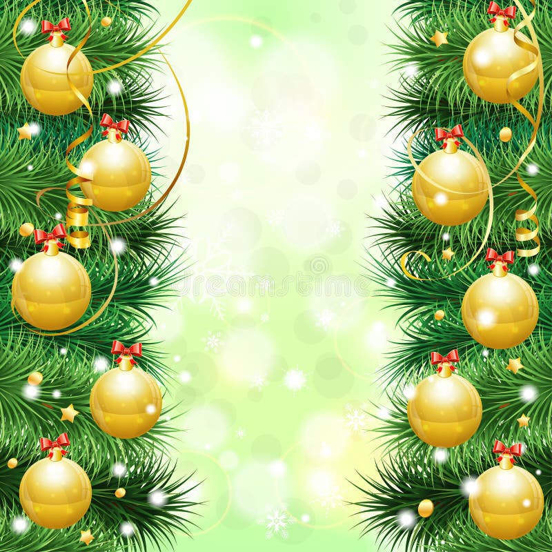 Christmas Banners with Spruce Branches. Stock Vector - Illustration of ...