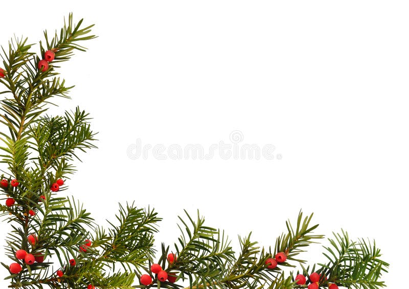 Christmas frame isolated