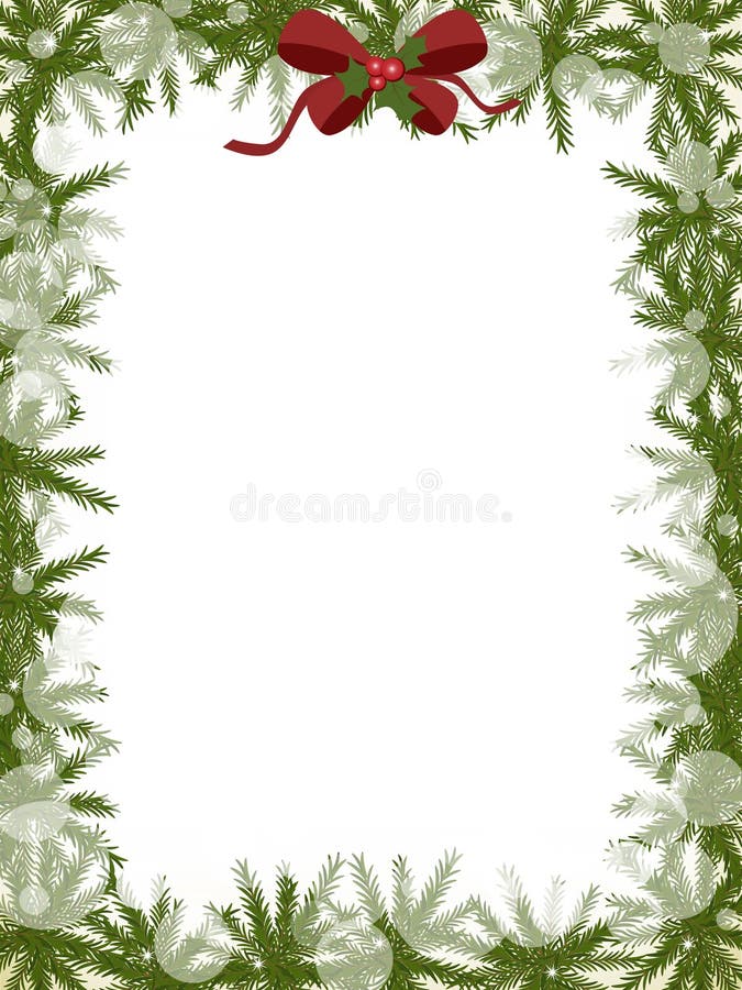 Christmas frame royalty free illustration