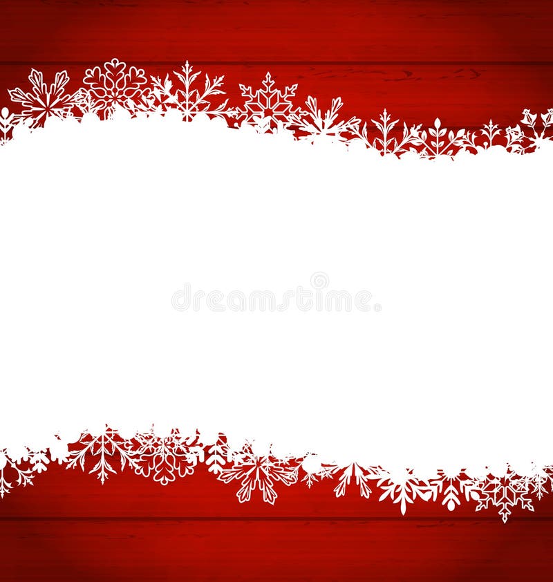 Christmas frame made of snowflakes with copy space for your text