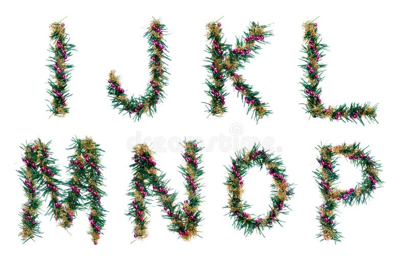 Christmas garland letters stock photo. Image of white 3702318