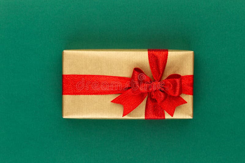 Christmas Gift Boxes with Ribbons on Color Tabletop Stock Image Image