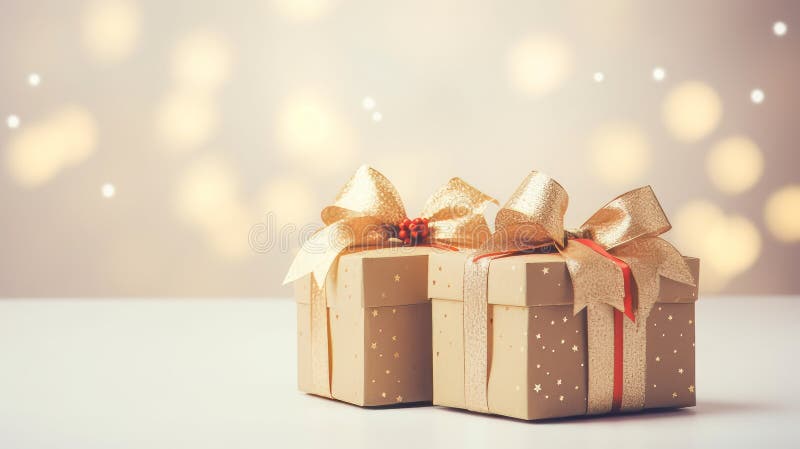 Cutii cadou de Crăciun pe fond alb cu efect de vintage royalty free illustration