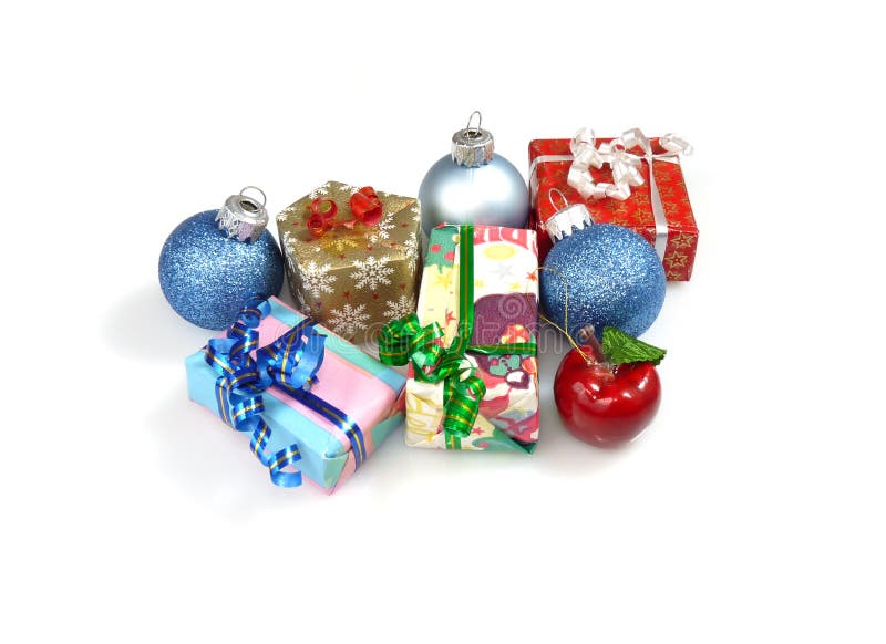 Christmas Gifts and Decorations Stock Image Image of gifts, card