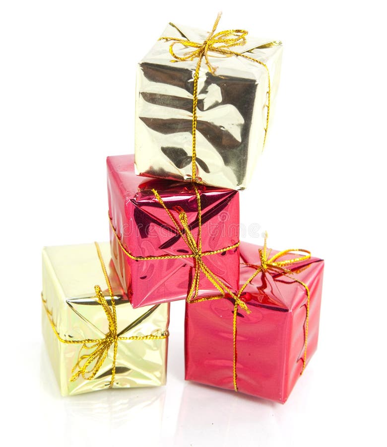 Christmas gifts isolated tower