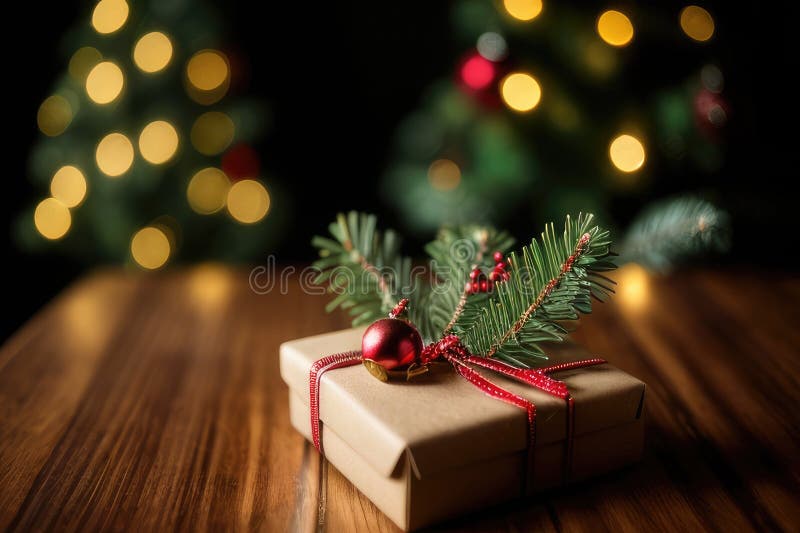Christmas gifts under Christmas tree, vibrant color vector illustration