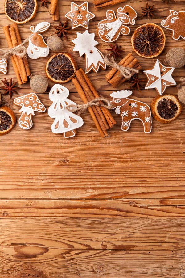 Christmas Gingerbread Cookies Stock Photo - Image of delicious, dessert ...