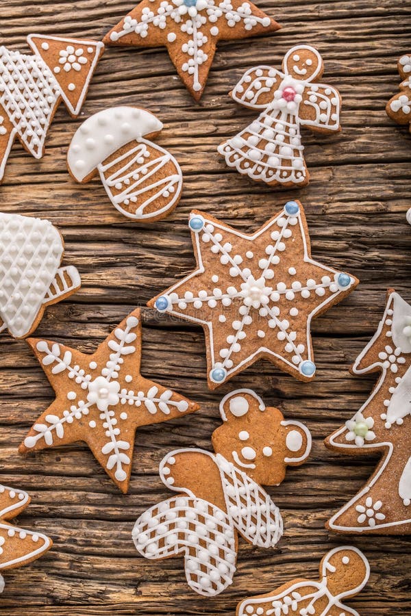 Christmas Gingerbread Family with Christmas Tree and Christmas Pastry Christmas Gingerbread Family with Christmas Tree and Christmas Pastry