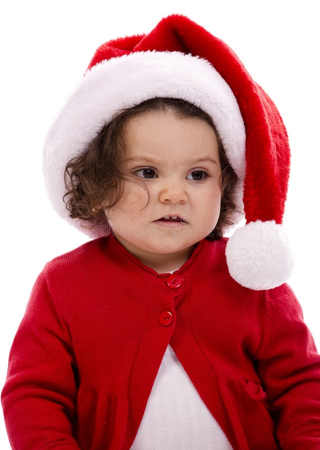 Baby Christmas Santa stock image. Image of girl, santa - 27790703