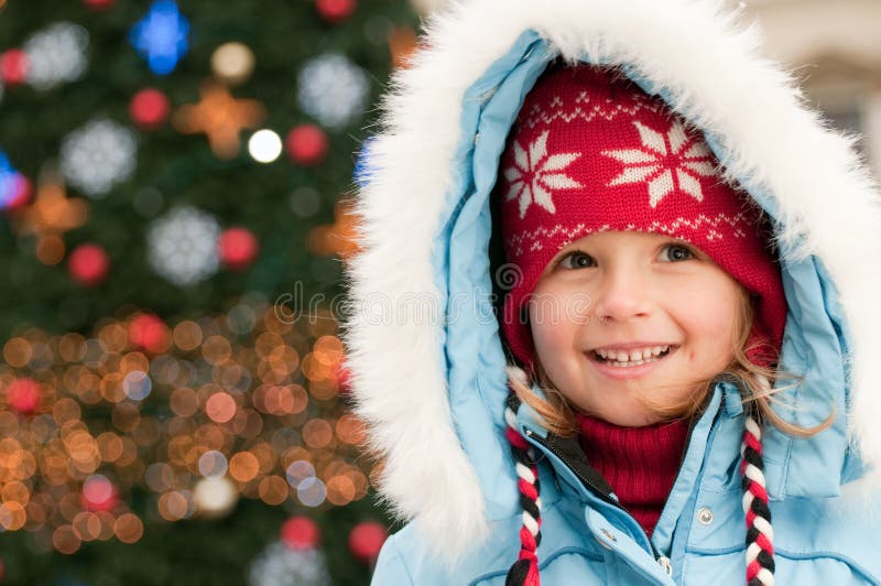 Family Getting a Christmas Tree Stock Photo - Image of family ...