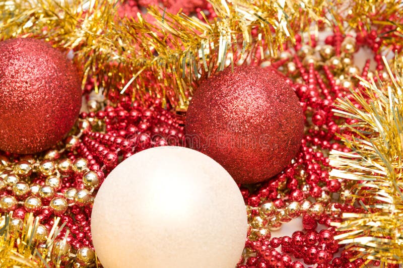 Christmas glitter balls stock photo. Image of festival  6122760