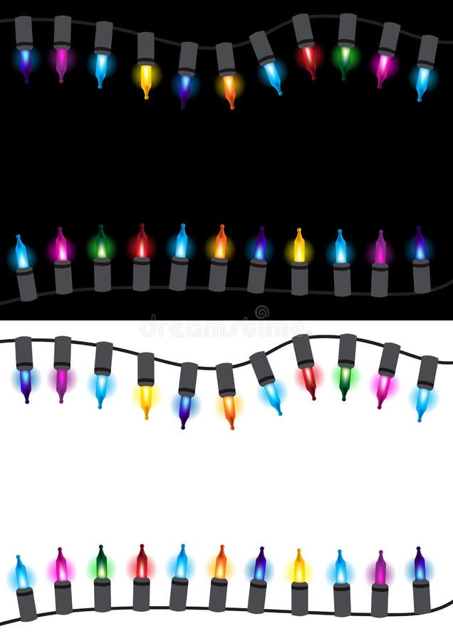 Christmas glow light border