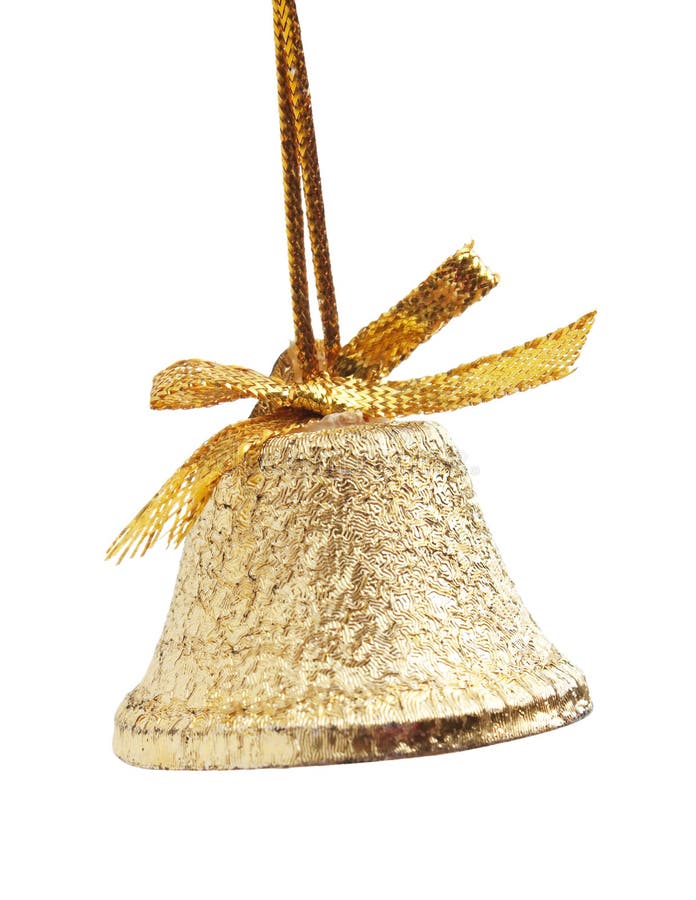 Christmas gold bell stock image. Image of objects, ball 52788971