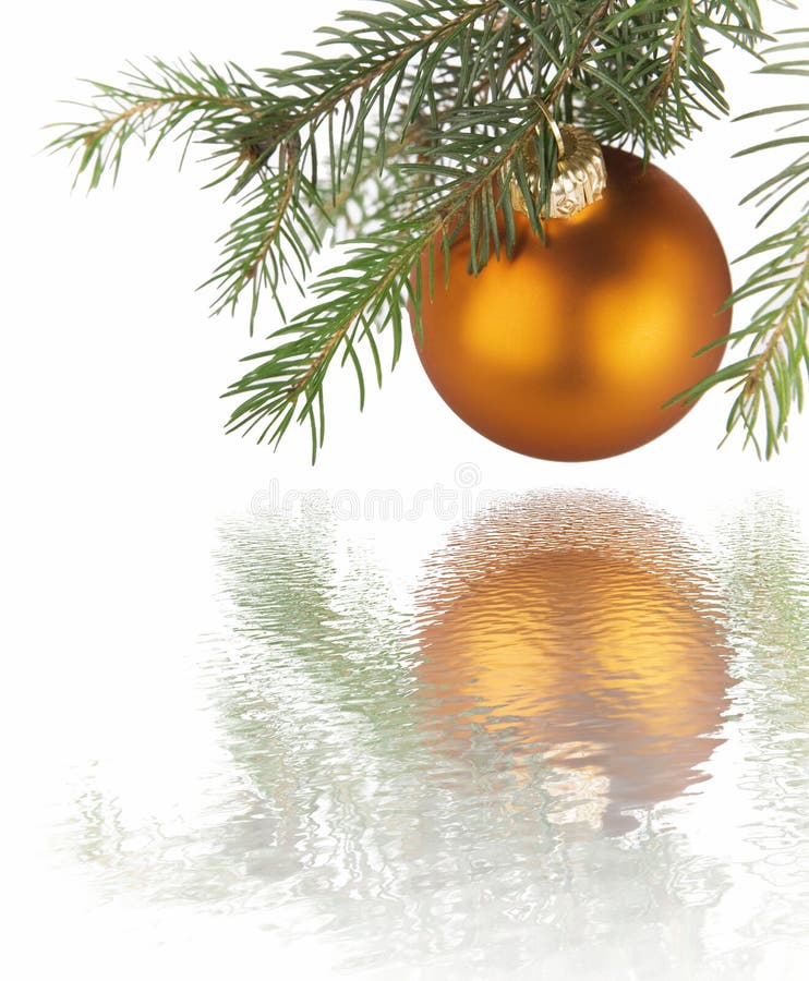 Christmas golden ball