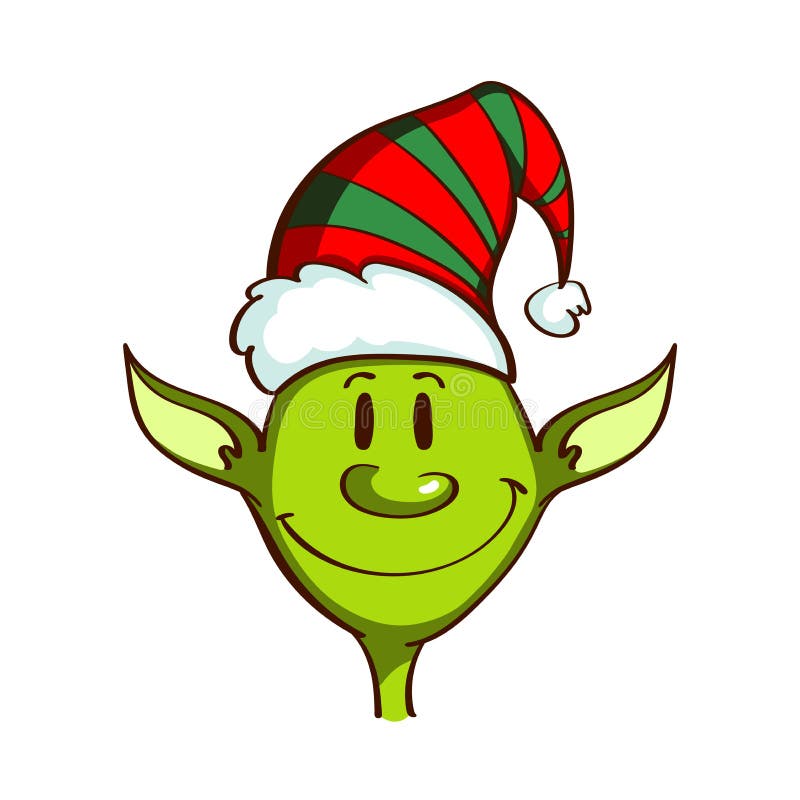 Download Santa S Elf On The Side Of A Border Stock Illustration - Illustration of greeting, edge: 21270632