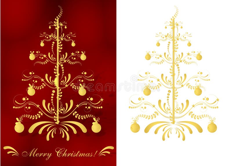 Christmas greeting card, cdr vector