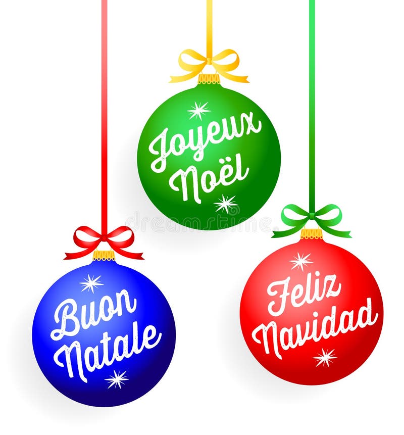 Christmas Language Ornaments/eps