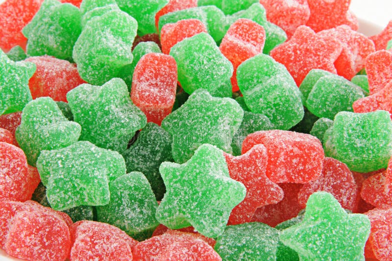 Christmas gumdrops stock image. Image of star, closeup 22904865
