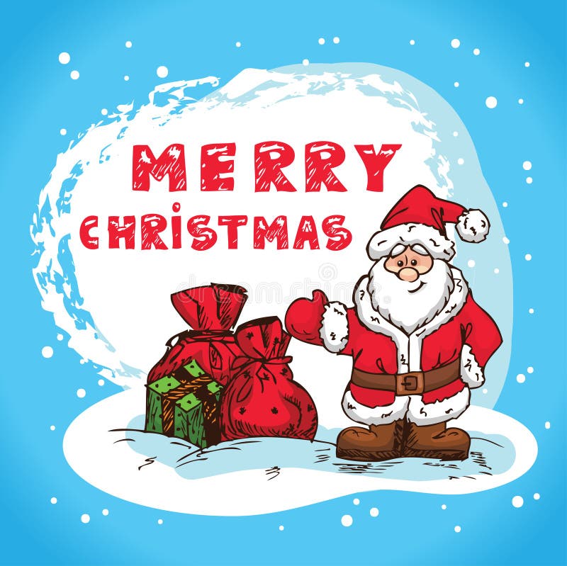 Christmas hand drawn royalty free illustration