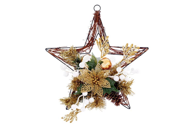 Christmas hanging star. stock photo. Image of objects 106115204