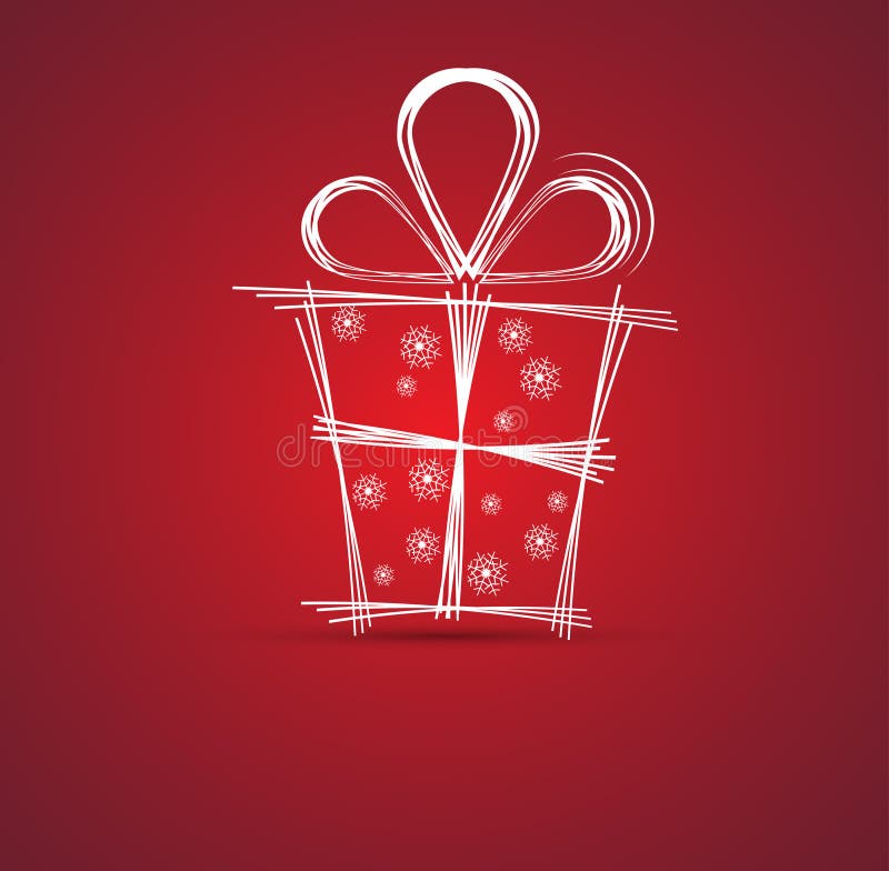 Christmas and happy new year gift box background