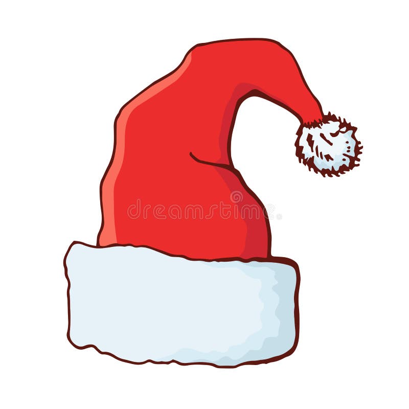 Christmas Hat. Santa Hat. Traditional Festive Symbol. Doodle Style. Stock  Vector - Illustration of merry, christmas: 132668308