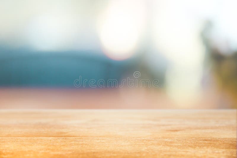 Christmas Holiday Background With Empty Wooden Table Top Over