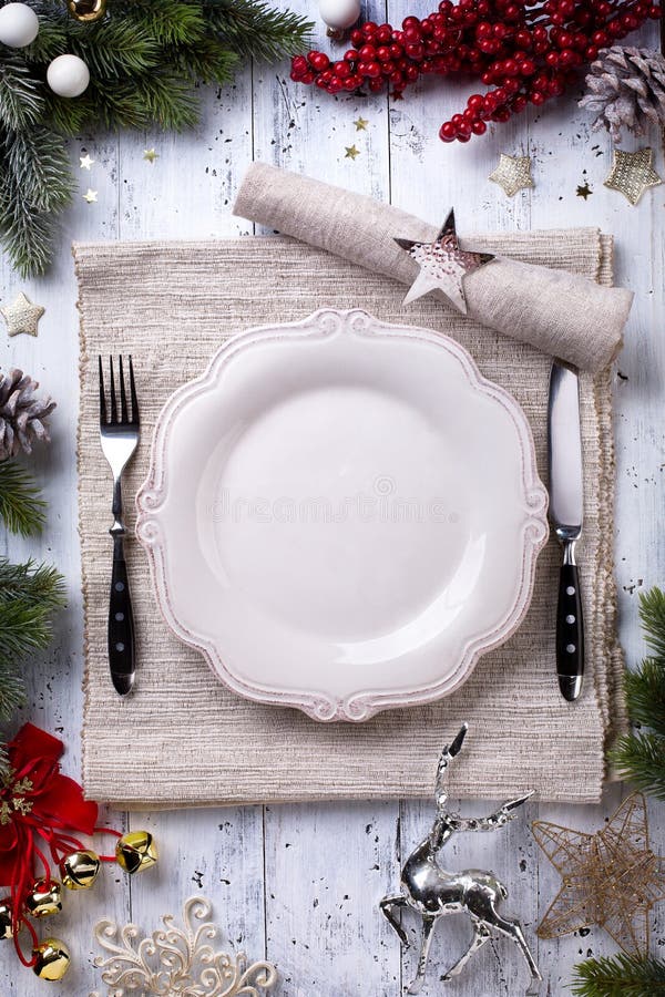 Christmas Holiday Dinner Background Stock Image - Image of festive ...
