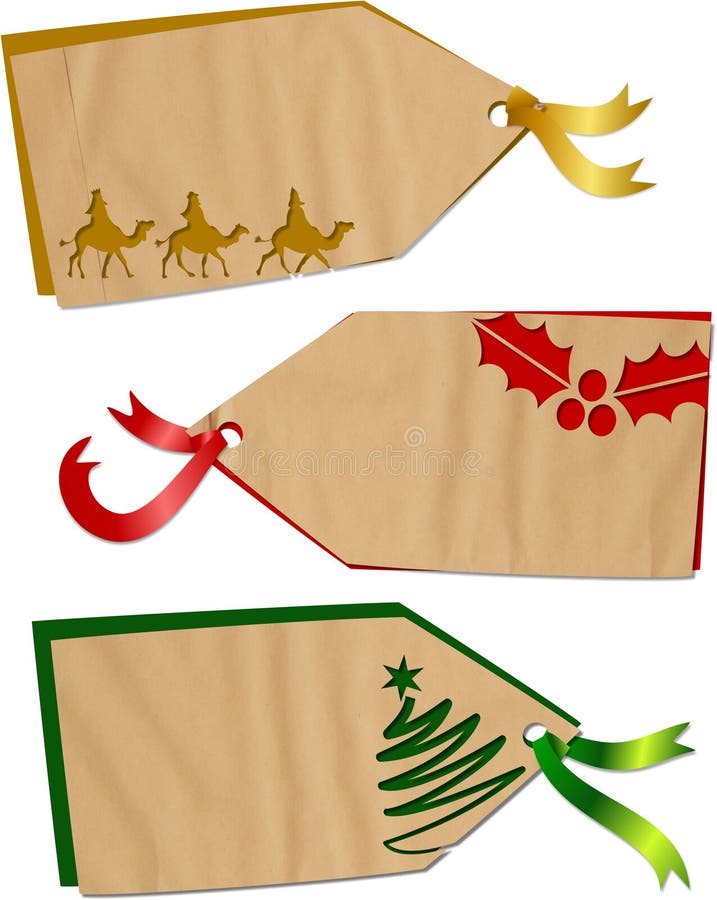 Christmas Holiday Tags royalty free illustration Christmas Holiday Tags royalty free illustration