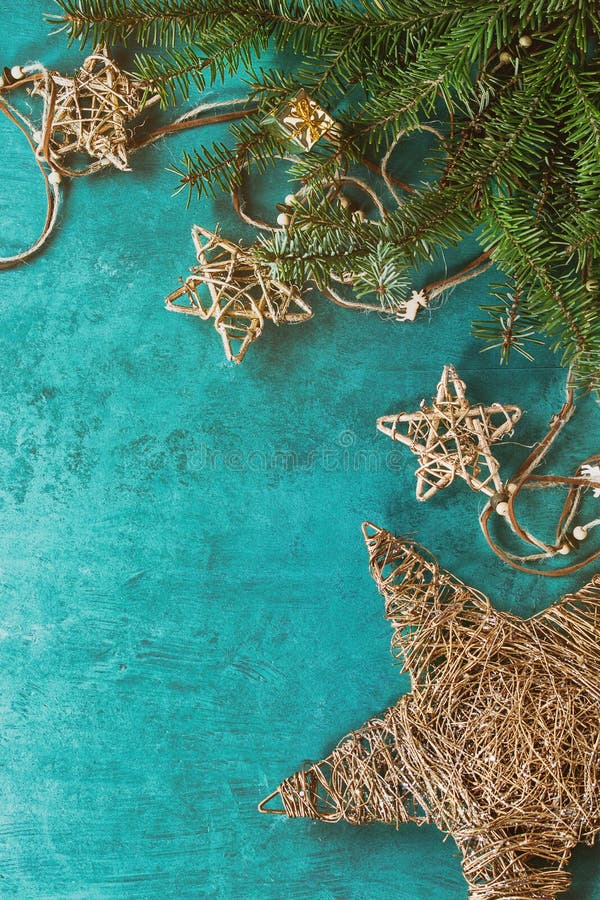 Christmas holiday turquoise background