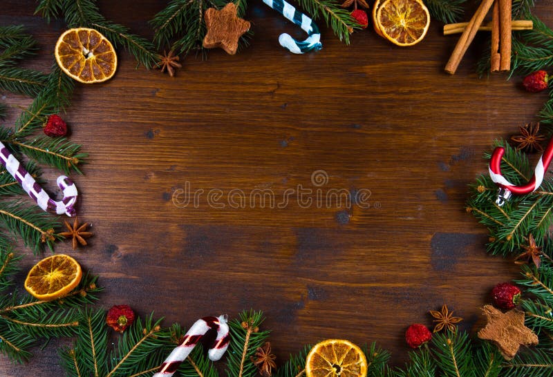 Christmas Holiday Wood Background Stock Image - Image of background ...