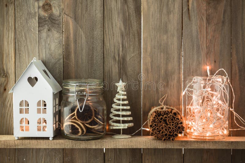 Christmas home decor stock image. Image of decor, holiday - 60796241