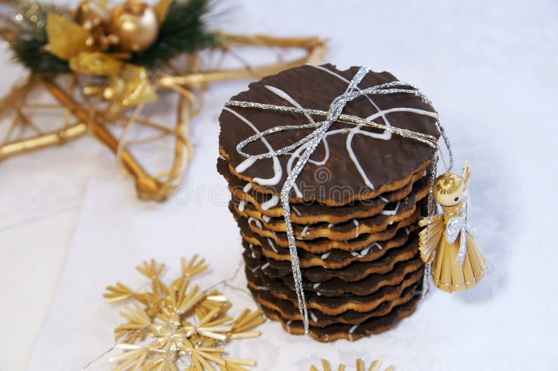 Christmas homemade chocolate cookies