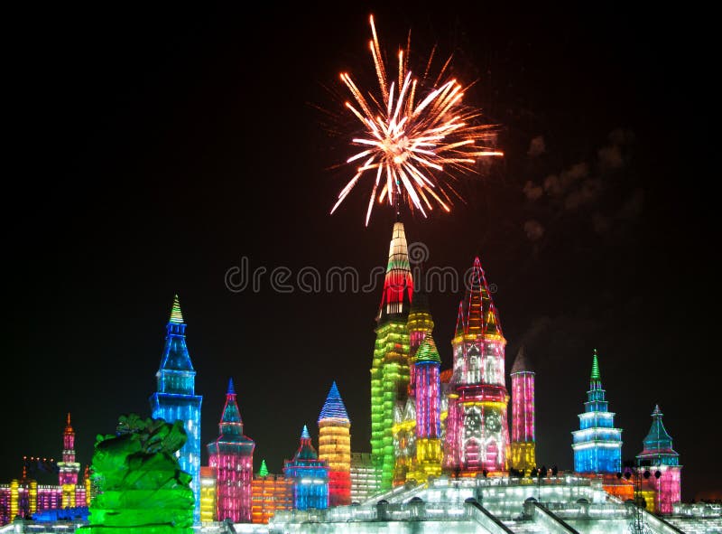 Christmas ice city in Harbin