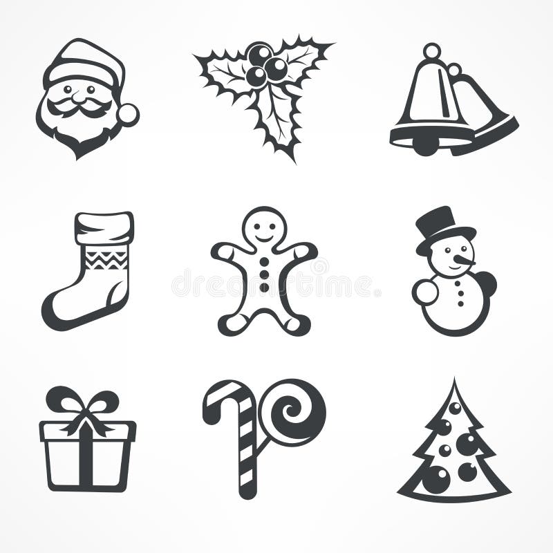 Christmas icon set