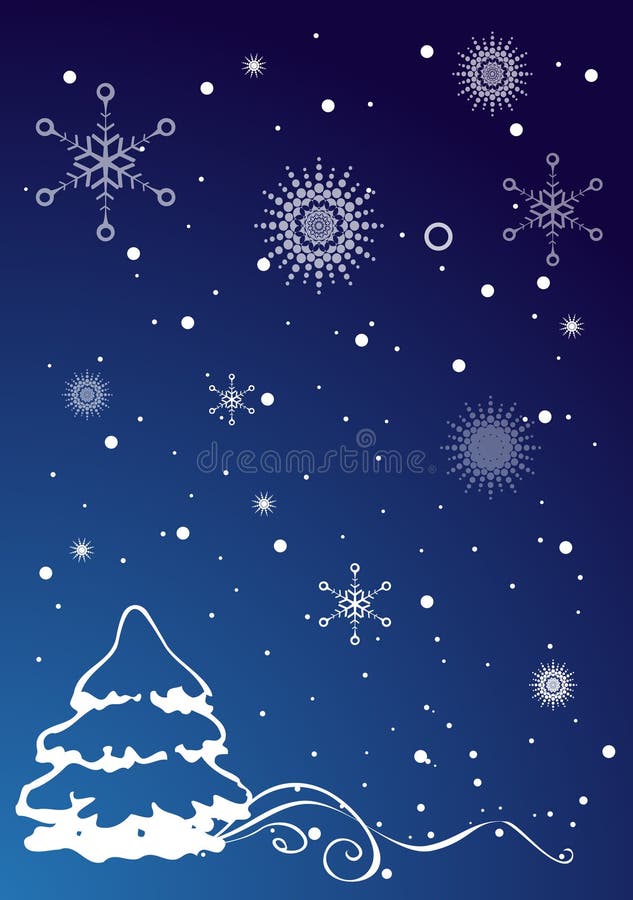 Christmas illustration - christmas tree. stock illustration Christmas illustration - christmas tree. stock illustration
